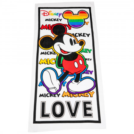 Disney Mickey Mouse Classic Design Pride Beach Towel